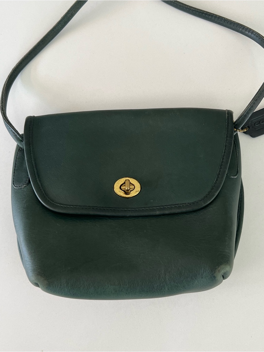 Vintage Coach Quincy Bag 9919 Bottle Green 1994 crossbody